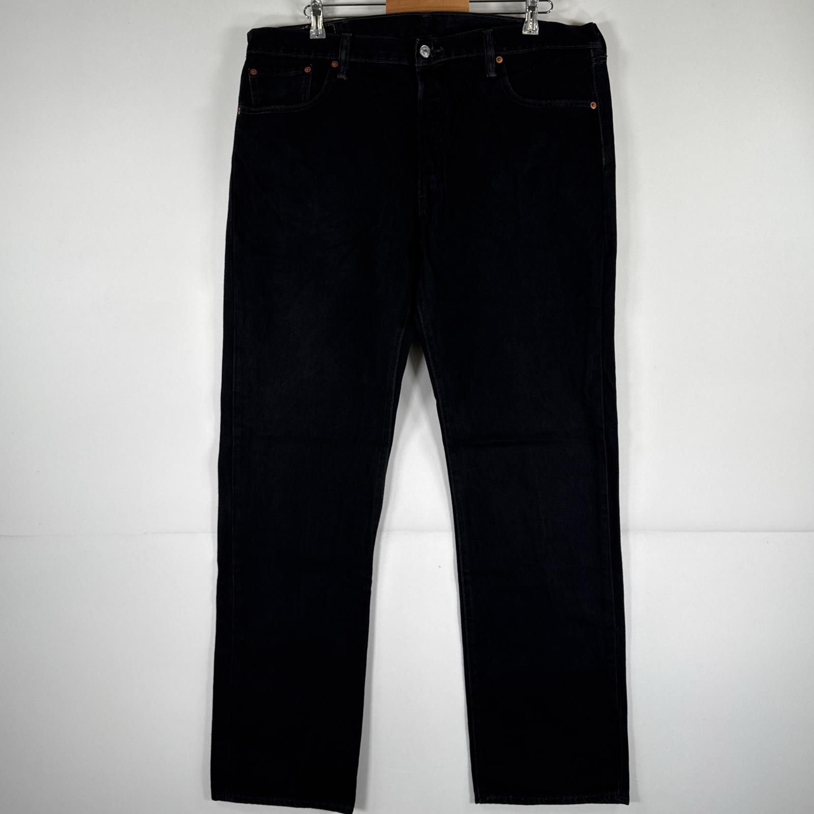古着 リーバイス Levi's デニムパンツ 501 ジーパン ストレート 大きいサイズ ボタンフライ ジーンズ ビッグサイズ w40 L34  ブラック メンズ