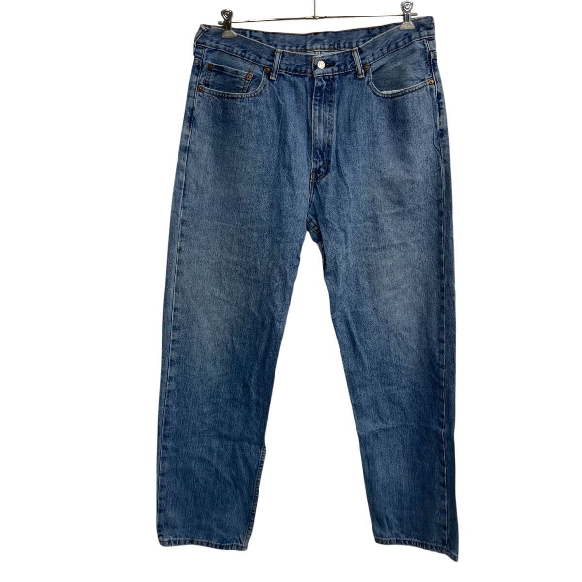 リーバイス550 00s メキシコ製　バギー　ブルーデニムジーンズW38 L30 Levi's 550 デニムパンツ W38 ライトブルー リーバイス ジップ
