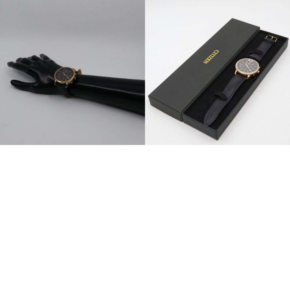 ほぼ新品/稼働品】CITIZEN シチズン 腕時計 エコドライブ クロノグラフ 