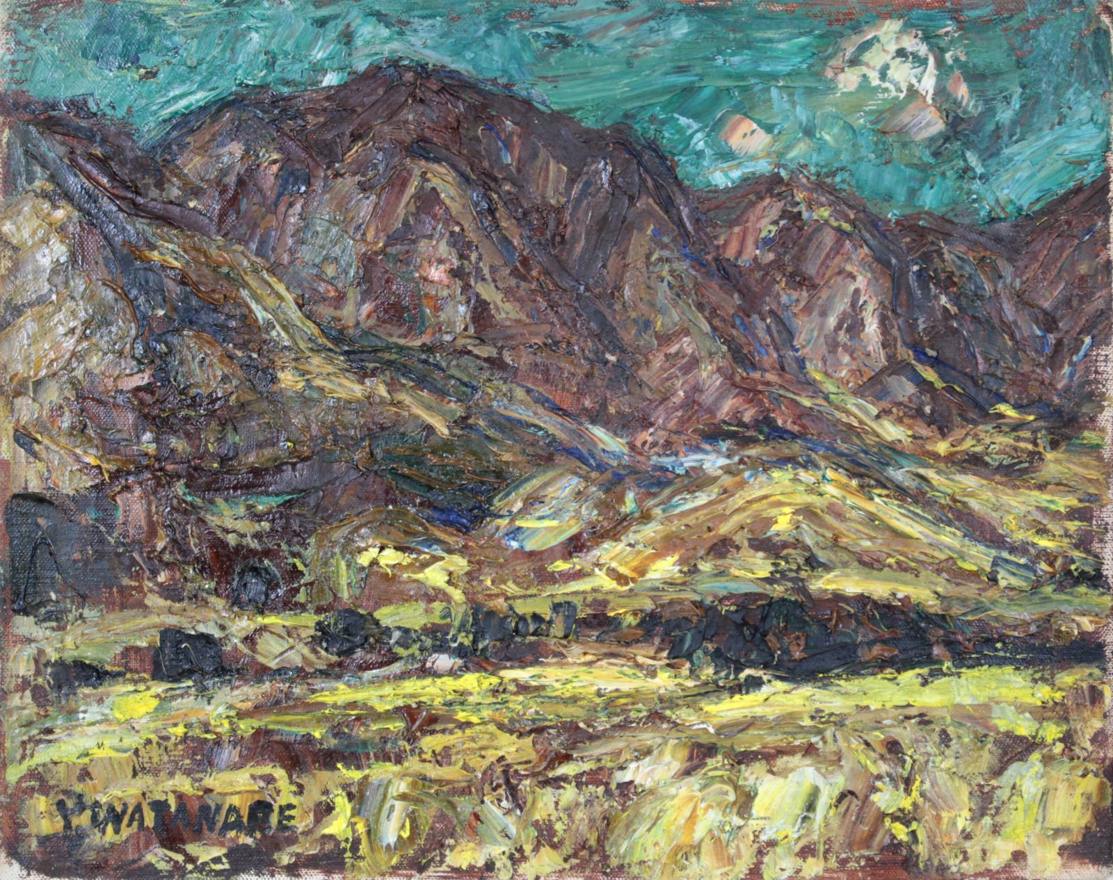 渡辺祐一郎『風景』油彩画【真作保証】 絵画 - メルカリ