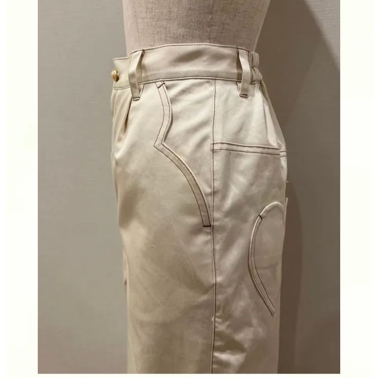 新品】yukiemon ユキエモン ハートパンツ アイボリー (M) - メルカリ