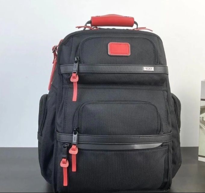 TUMI ALPHA3 バックパック リュック 2603578ブラック×レッド - メルカリ