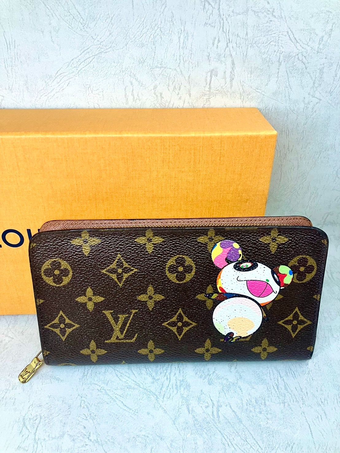 ✨LOUIS VUITTON ルイヴィトン モノグラム ポルトモネジッピーウォレット 長財布 パンダ 村上隆コラボ✨