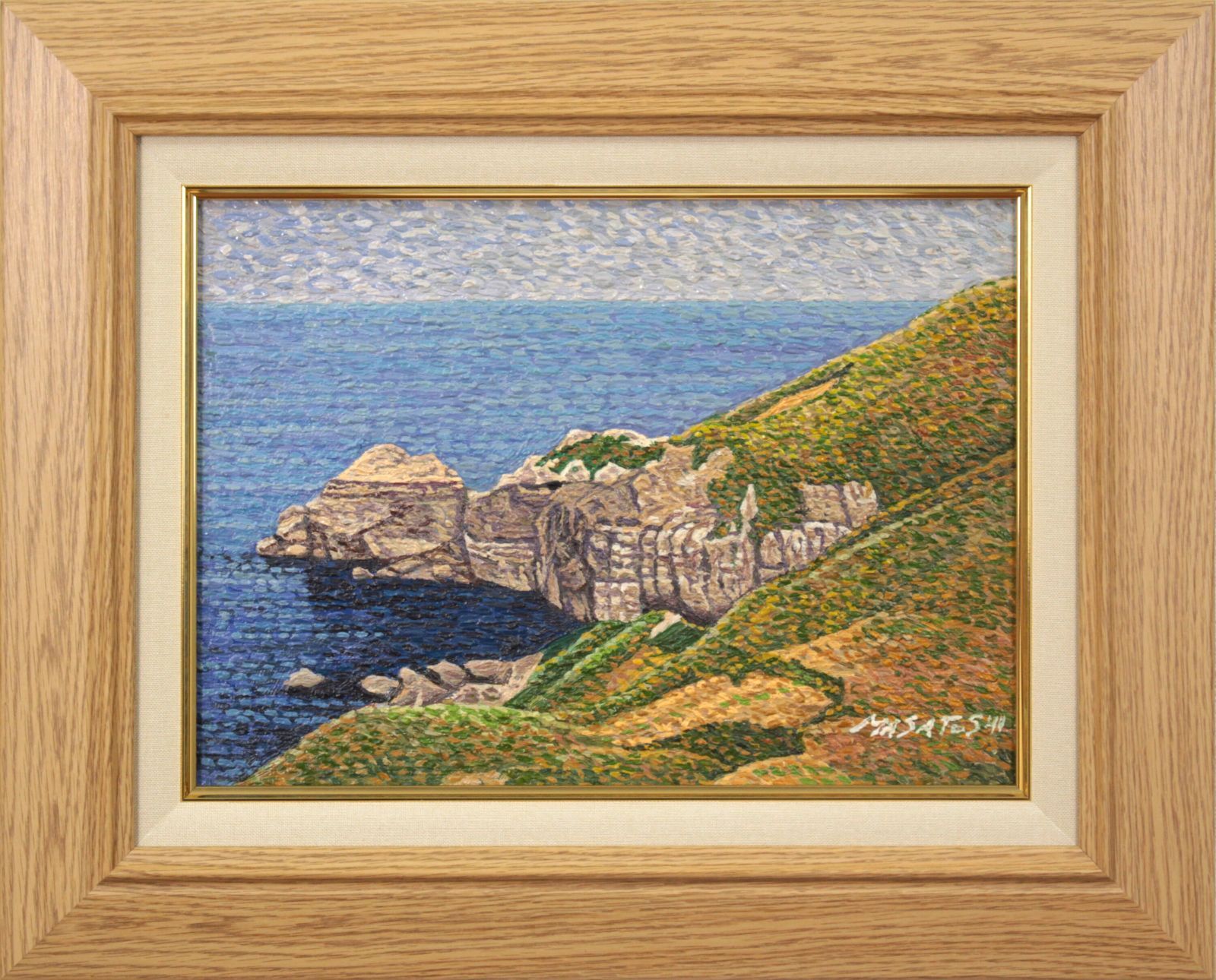 渡辺正敏『岬』油彩画【真作保証】 絵画 渡辺正敏『岬』油彩画【真作保証】 絵画 - メルカリ