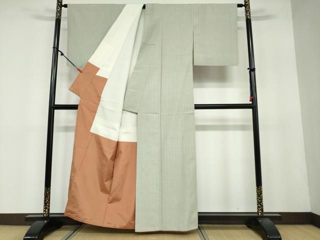 平和屋着物○紅花紬 縞 正絹 逸品 DAAY5283ud - メルカリ