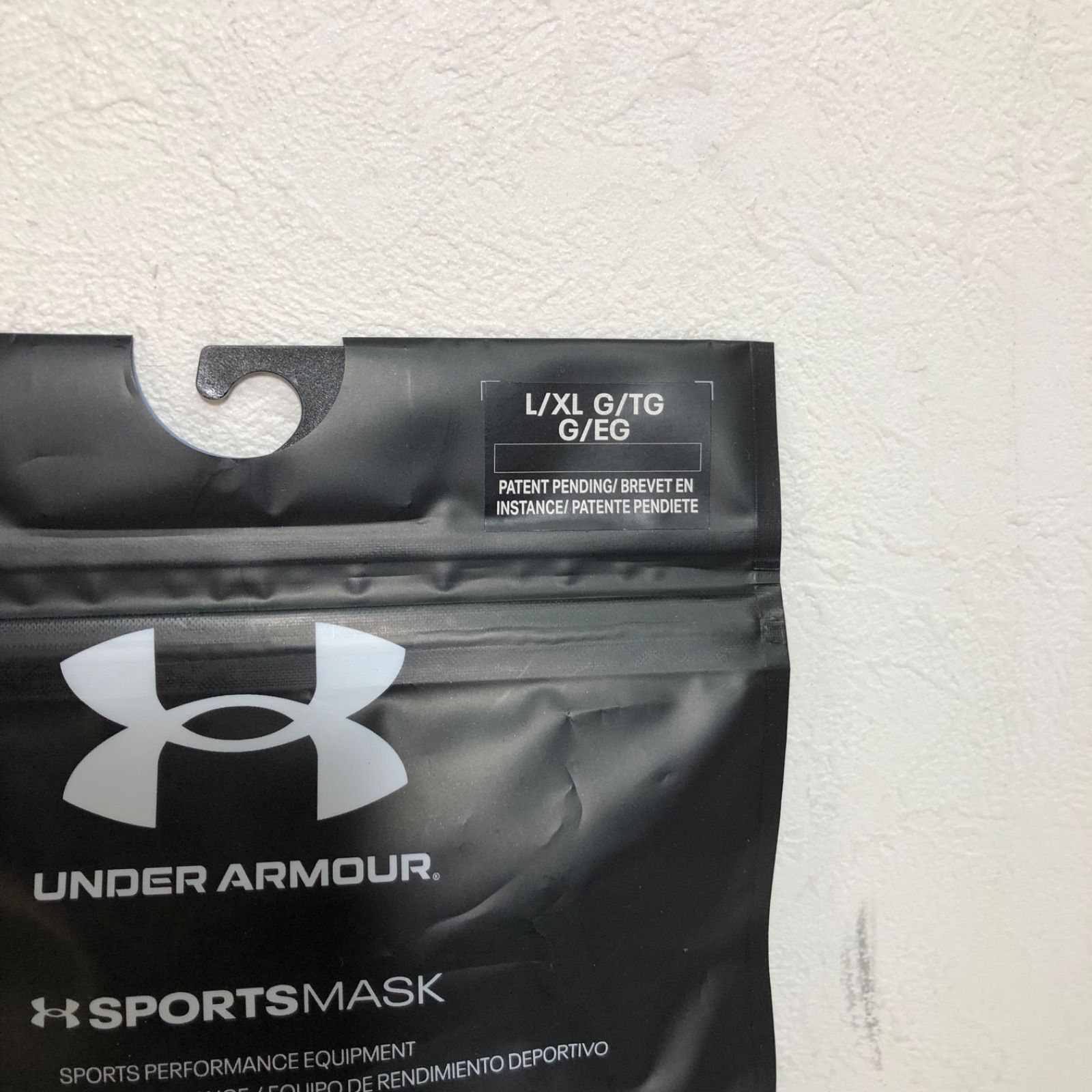 L-XLサイズ）ブラック UNDER ARMOUR スポーツマスク 2個セット