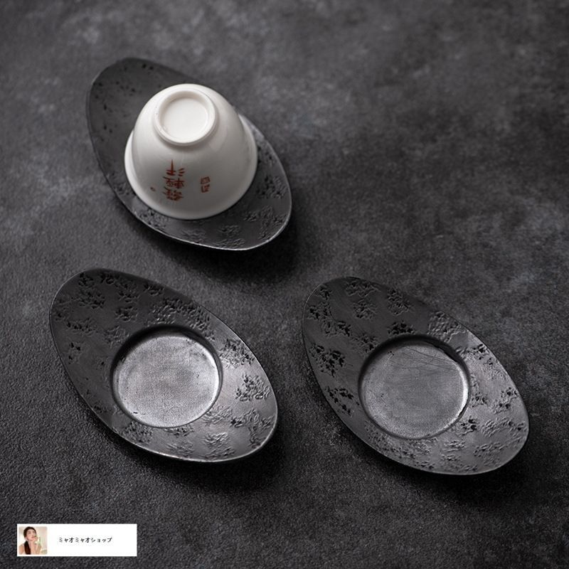 新品・未使用】錫製 茶托 茶器 茶道具 煎茶道具 元寶 5客 - メルカリ