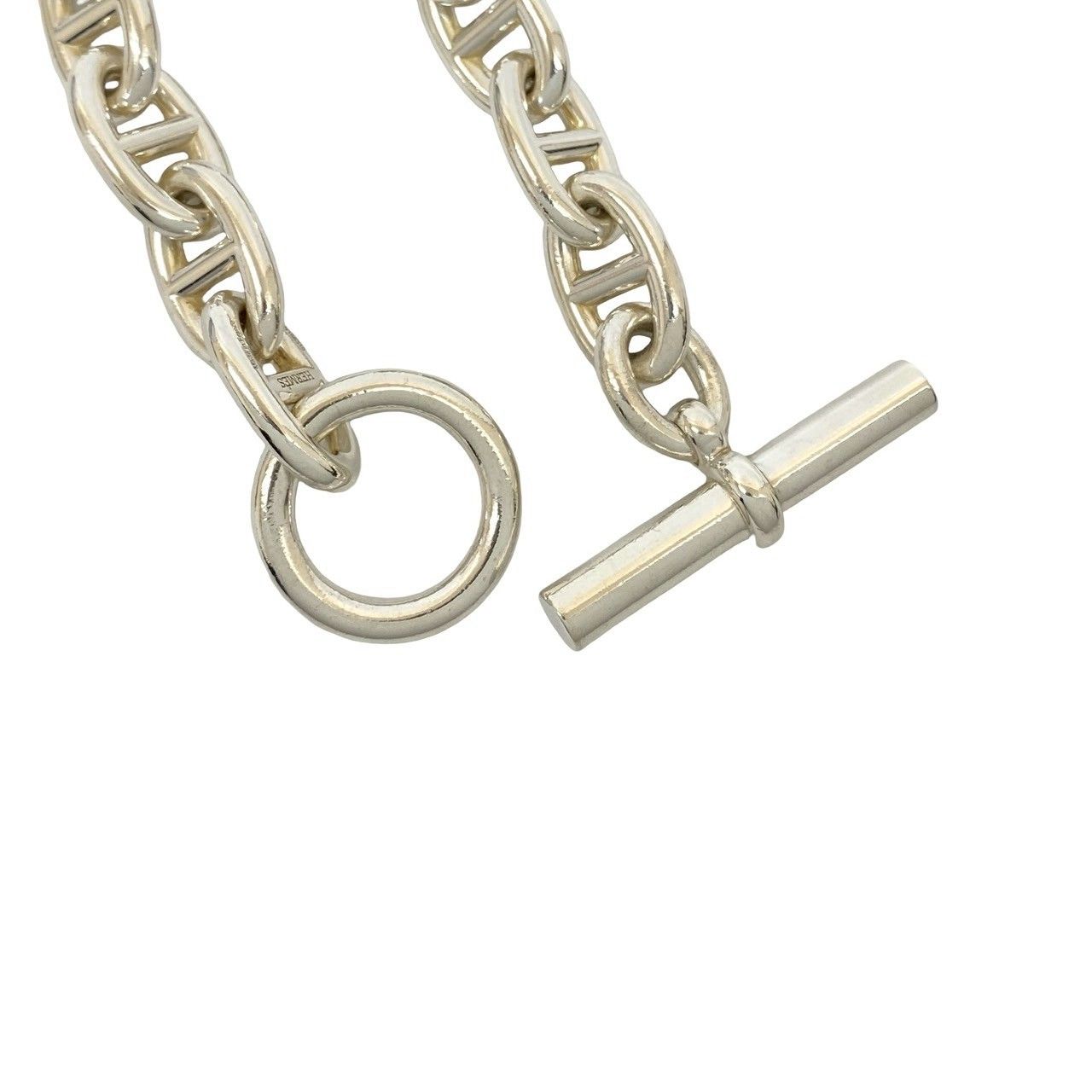 極 美品 HERMES エルメス シェーヌダンクル TGM 12コマ シルバー925