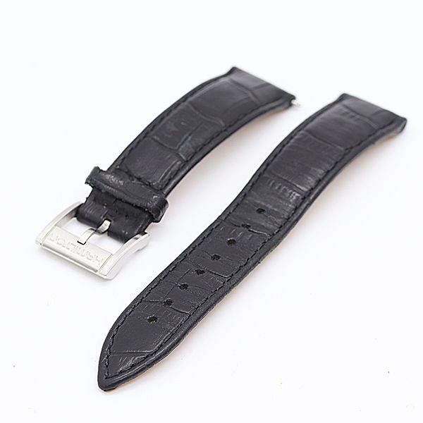 ハミルトン 純正ベルト レザー ブラックカラー 20mm メンズ腕時計用