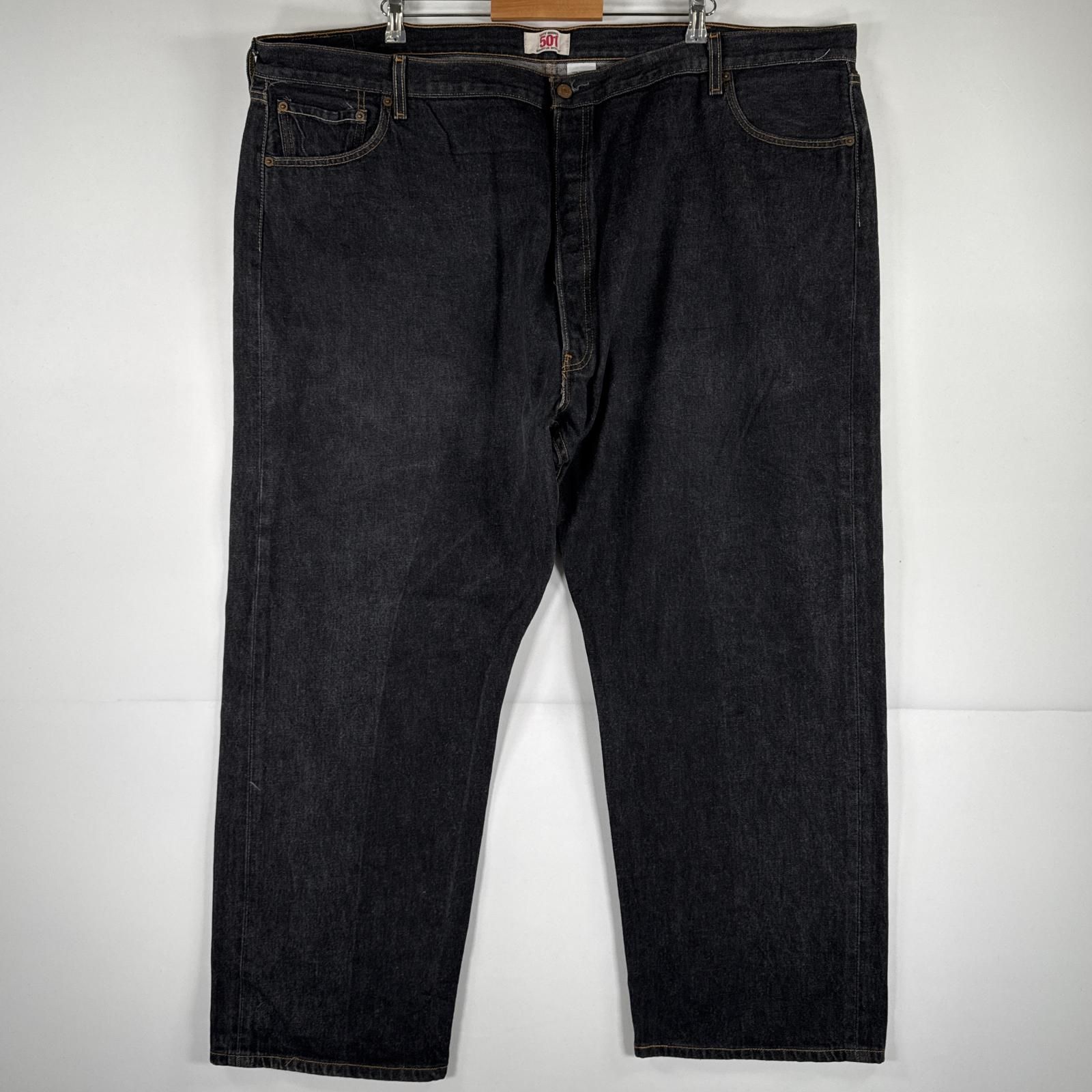 古着 リーバイス Levi's デニムパンツ 501 ジーパン ストレート 大きいサイズ ボタンフライ ジーンズ オーバーサイズ 特大 w54 L32  ブラック メンズ