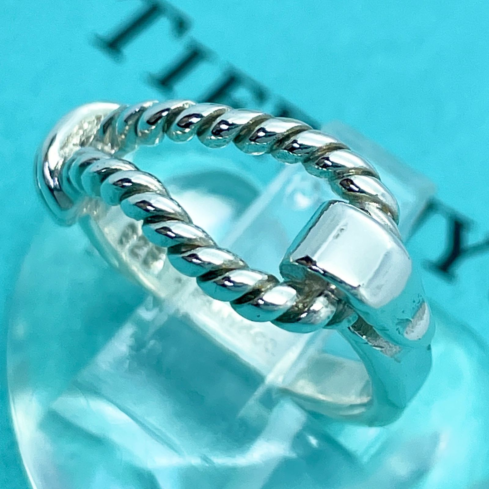 10.5号 ヴィンテージ ティファニー ツイストロープ リング/24-2009  