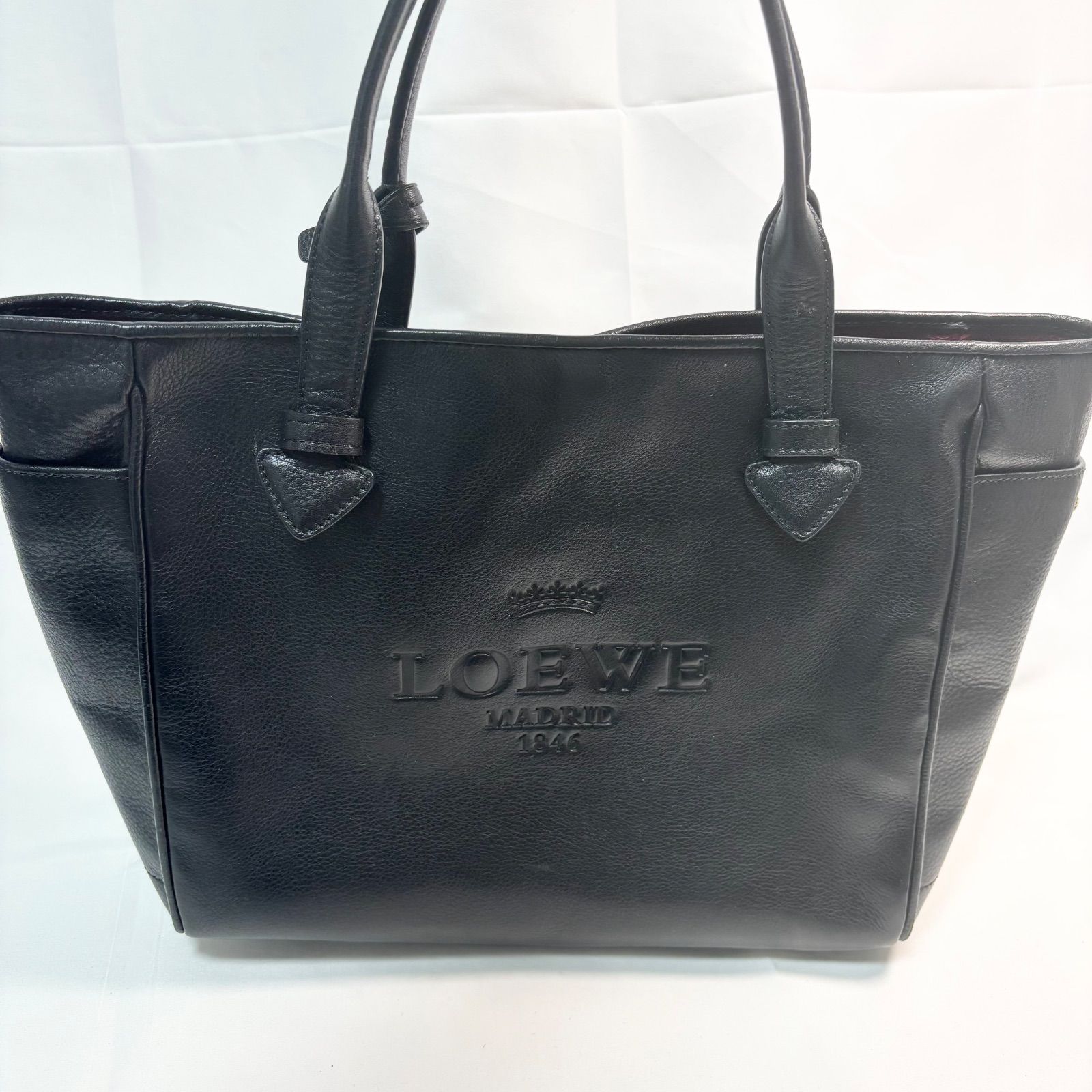 LOEWE ロエベ トートバッグ ヘリテージ レザー 本革 ブラック 送料無料】LOEWE/ロエベ/ヘリテージ/トートバッグ/ハンドバッグ