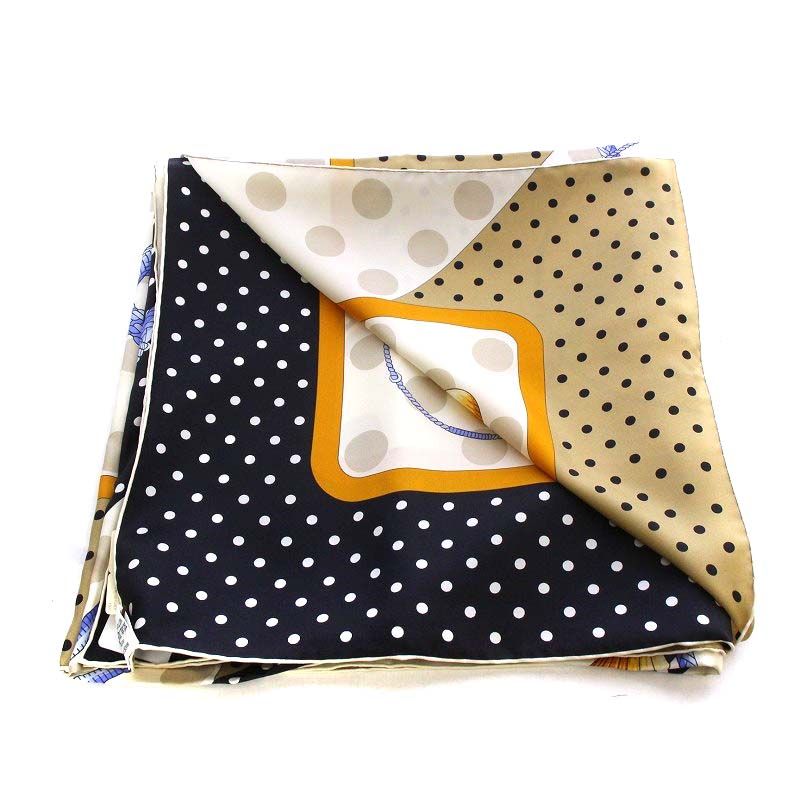 エルメス HERMES スカーフ カレジェアン 140 clic clac pois クリック
