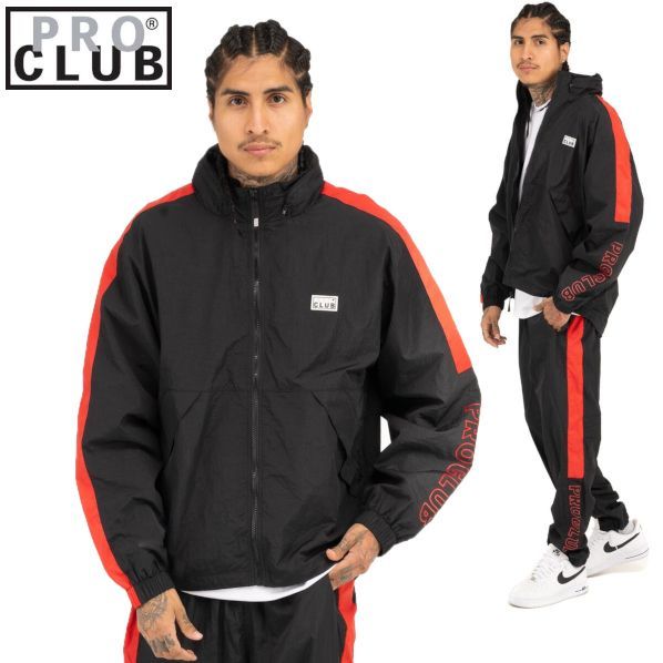 03PC0303 】ボックスロゴ PRO CLUB FULL COURT WINDBREAKER JACKET