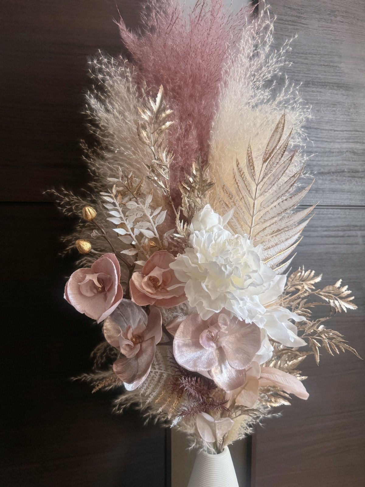 199 ご依頼品 パンパスグラス ドライフラワー ブーケ 花瓶セット