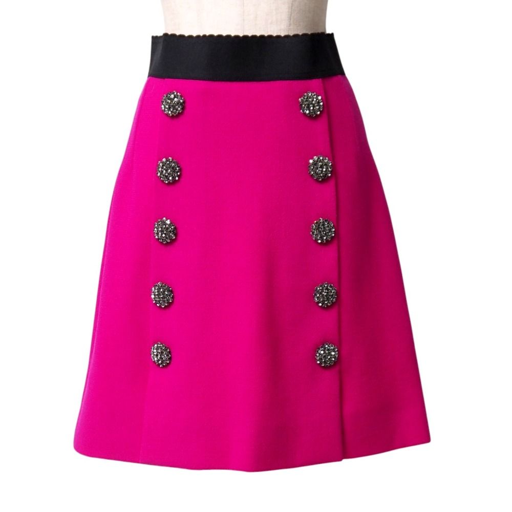 40号【DOLCE&GABBANA】スカート Dolce & Gabbana Carretto-print Twill Midi Skirt | Yellow