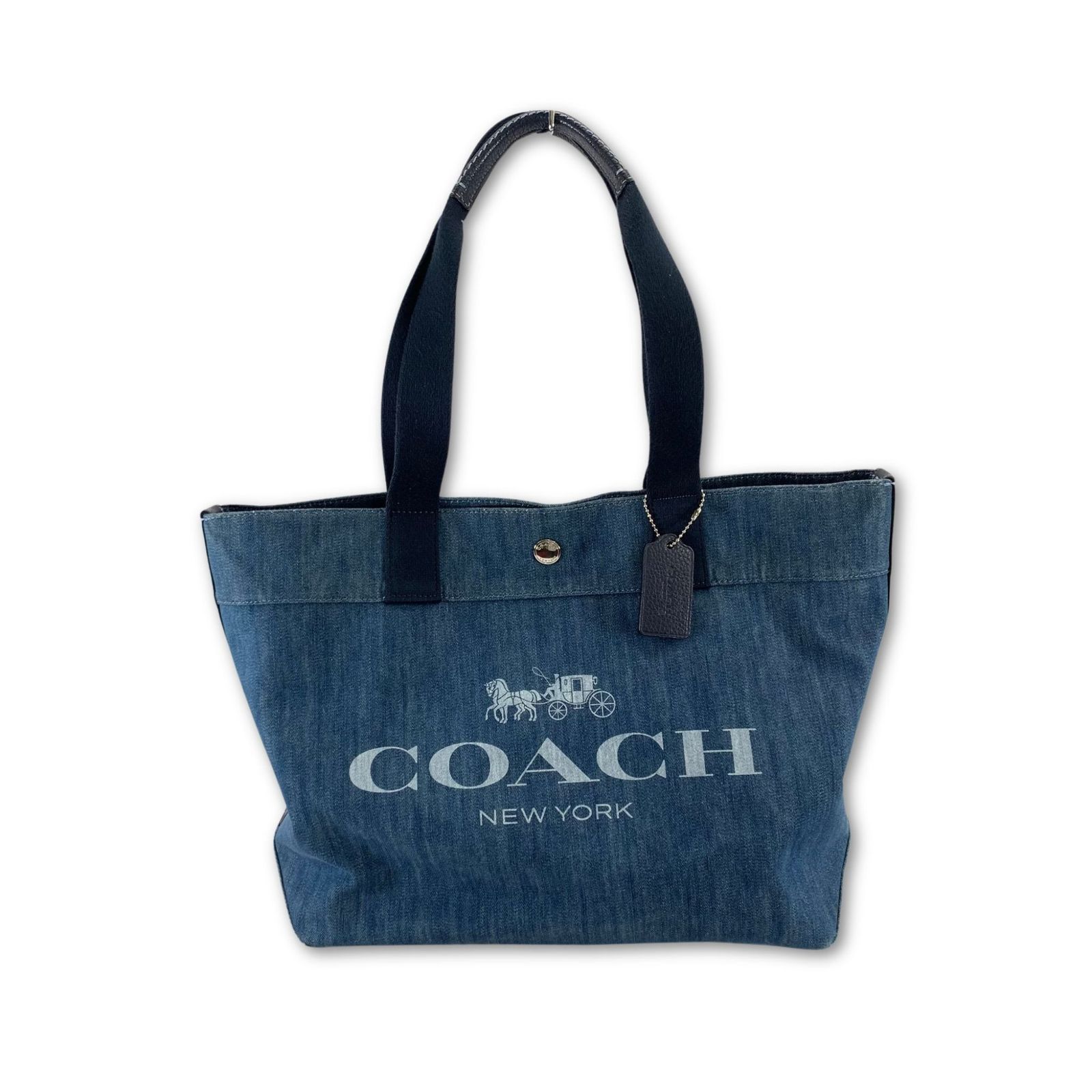 COACHデニムトートバッグ