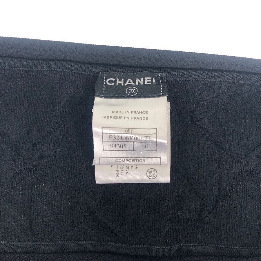 シャネル CHANEL チューブトップ 飛行機チャーム P32406K00677 ブラック レーヨン レディース その他 soj【中古】