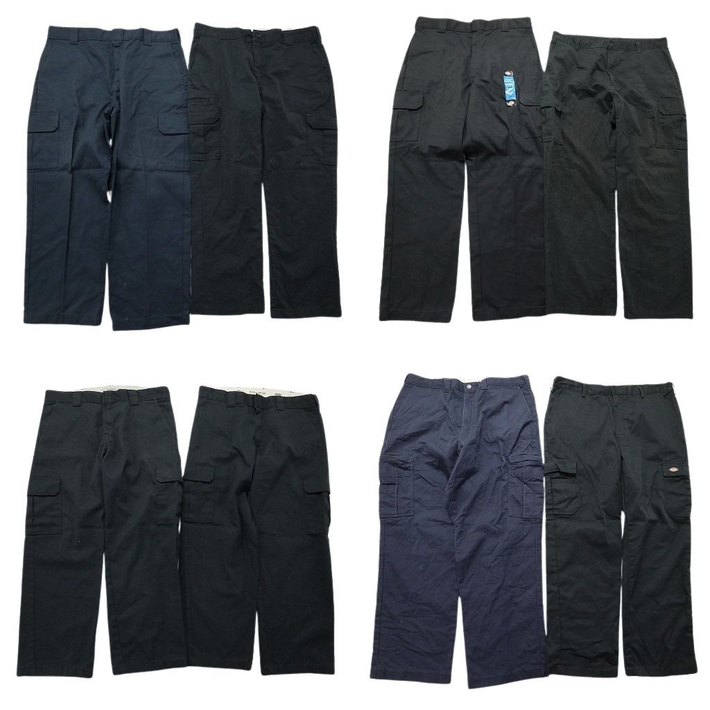 古着卸 まとめ売り ディッキーズ Dickies カーゴ パンツ 8枚セット メンズ 38 ワークパンツ ノープリーツ 古着 NB9723