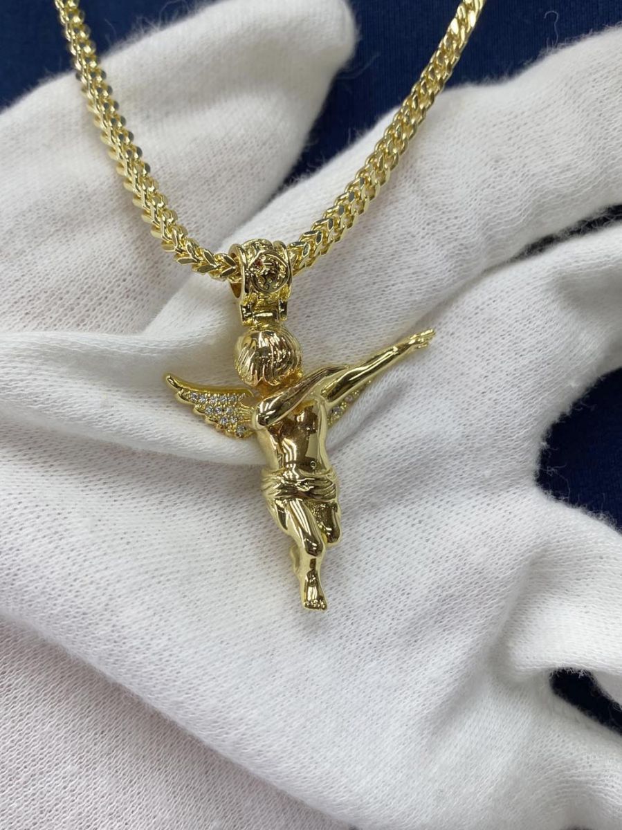 KING ICE キングアイス DABBING ANGEL NECKLACE ネックレス