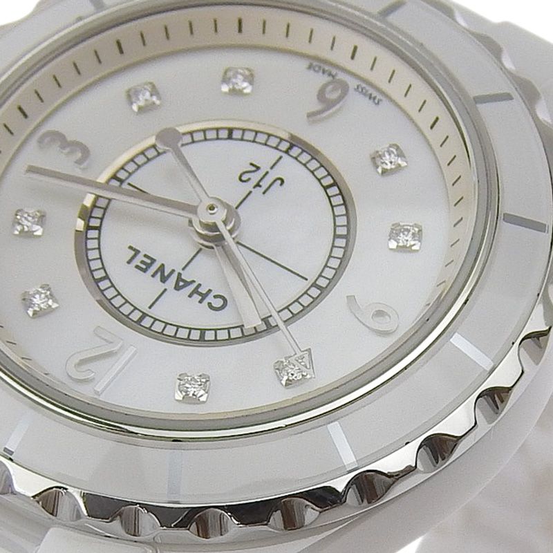 シャネル CHANEL J12 レディース クォーツ 腕時計 セラミック/SS 8P  