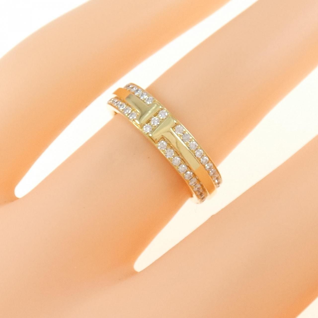 Tiffany & Co. ゴールドリング　T トゥルーナローリング　YG　９号 Tiffany & Co. ゴールドリング T トゥルーナローリング YG 9号 楽天
