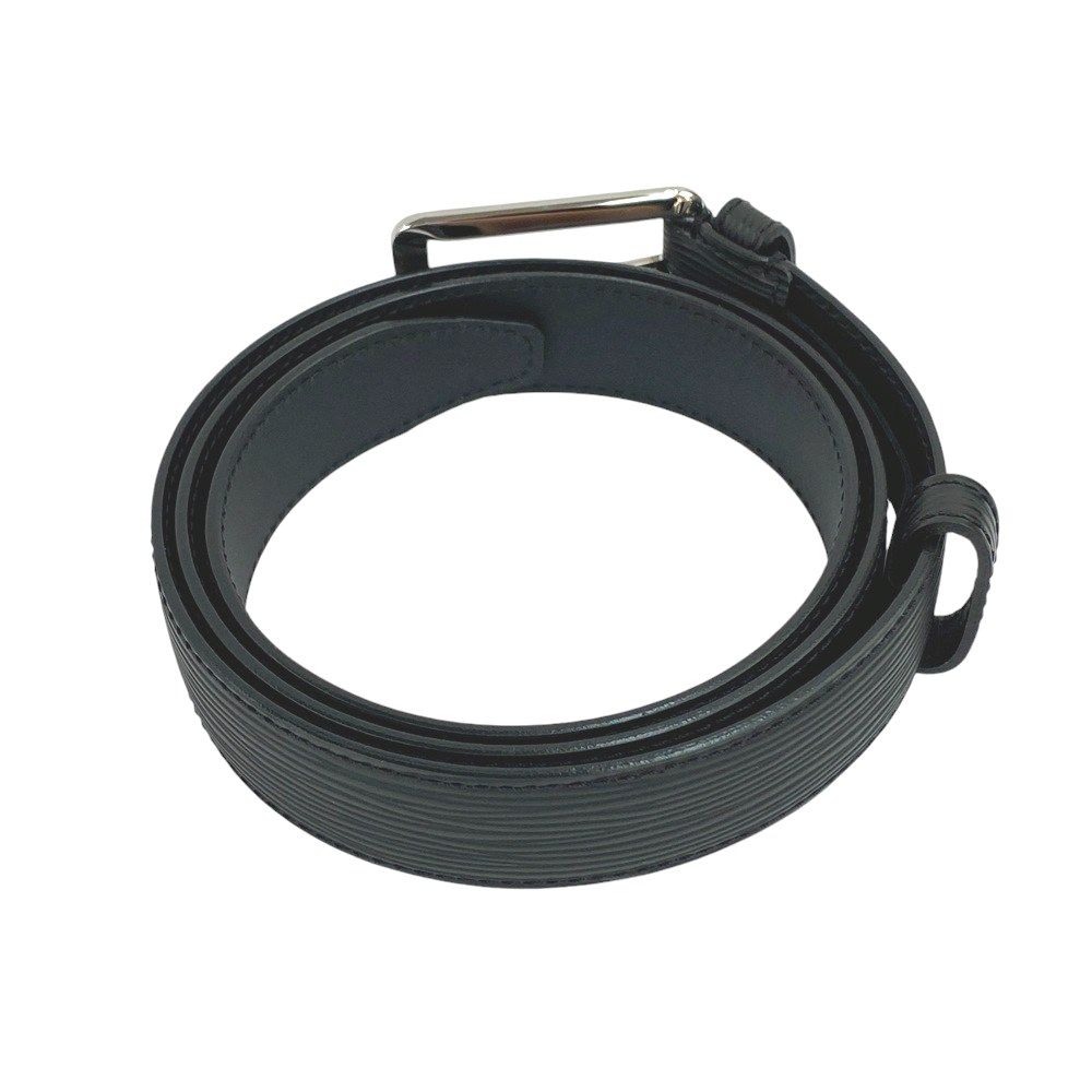 □新同□ ルイヴィトン サンチュール ベルト メンズ エピ ノワール  