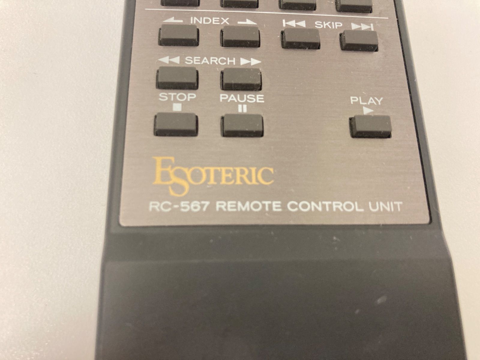 ESOTERIC エソテリック X-10W CDプレーヤーリモコン　RC-567 ESOTERIC エソテリック X-10W CDプレーヤーリモコン RC-567