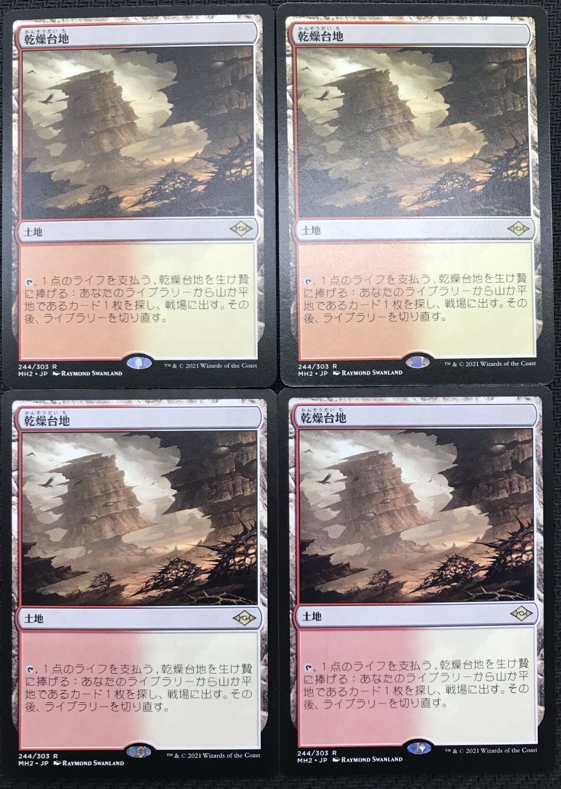 MTG　乾燥台地　4枚セット