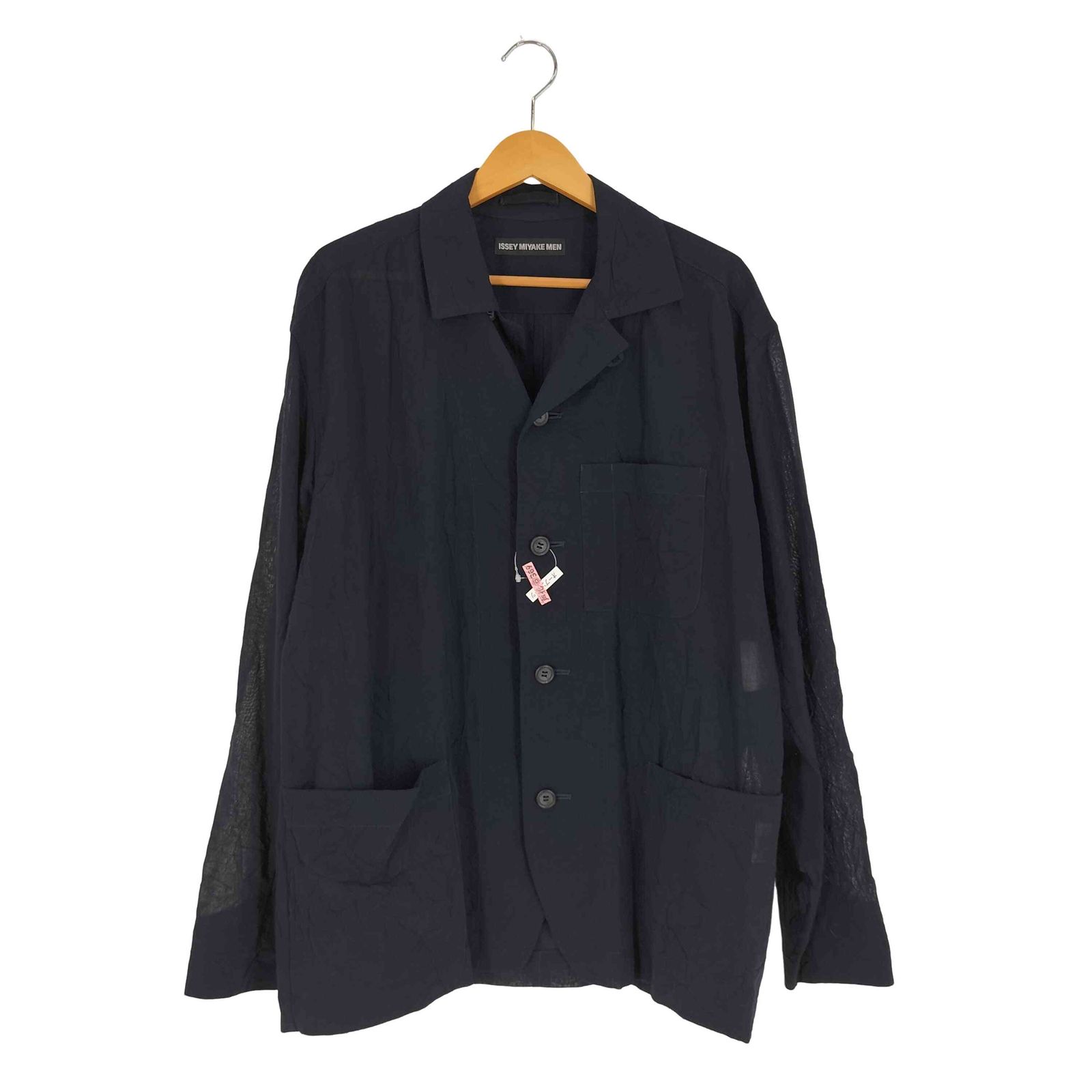 ISSEYMIYAKE MEN 90's 黒タグ シワ加工 シャツ ISSEYMIYAKE MEN 90's