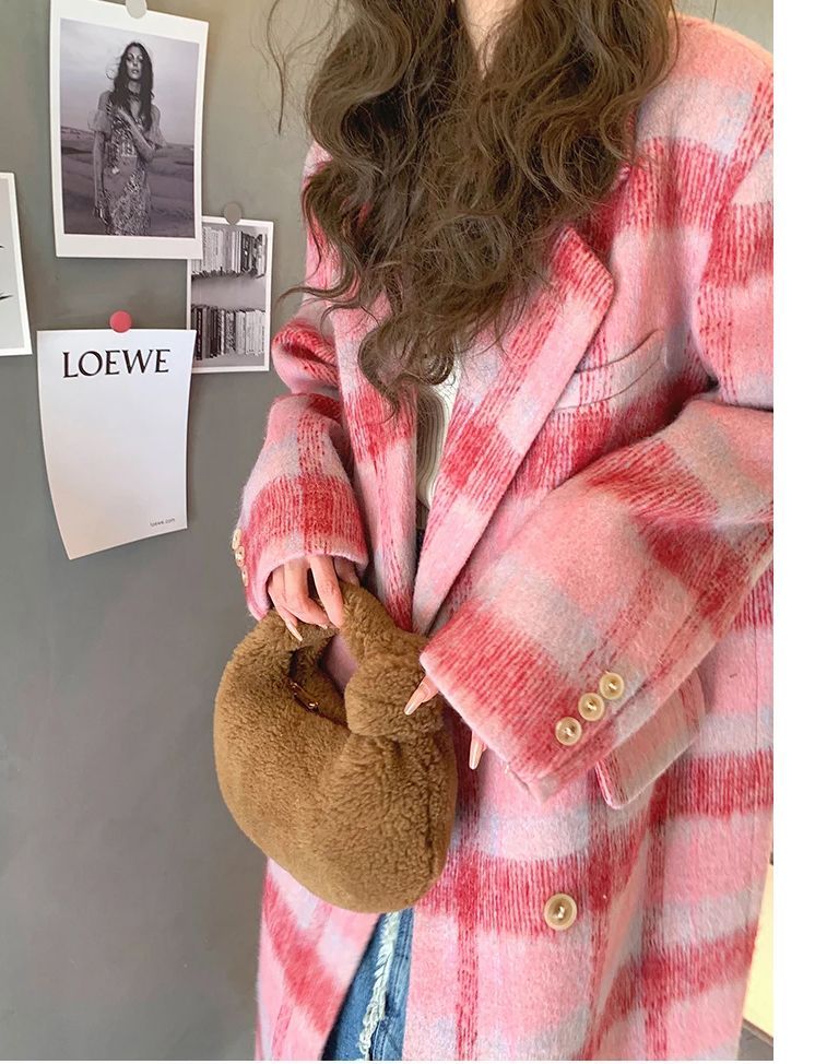 素敵 チェック コート ジャケット ロング丈 モード【0920