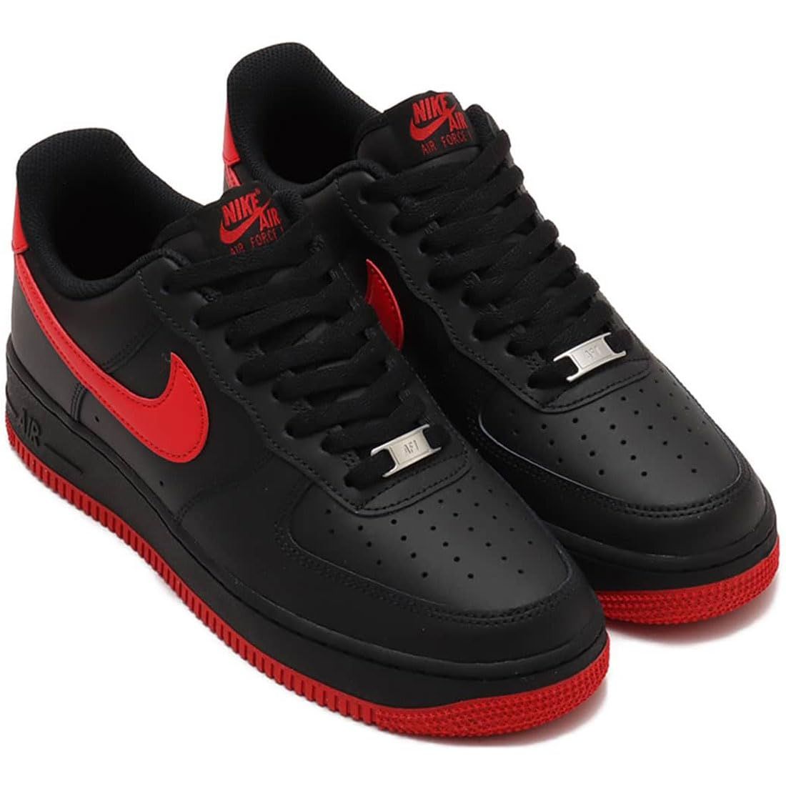 [ナイキ] エア フォース 1 '07 AIR FORCE 1 '07 ブラック/ブラック/ユニバーシティレッド FJ4146-002 26.5cm [26.5 cm]