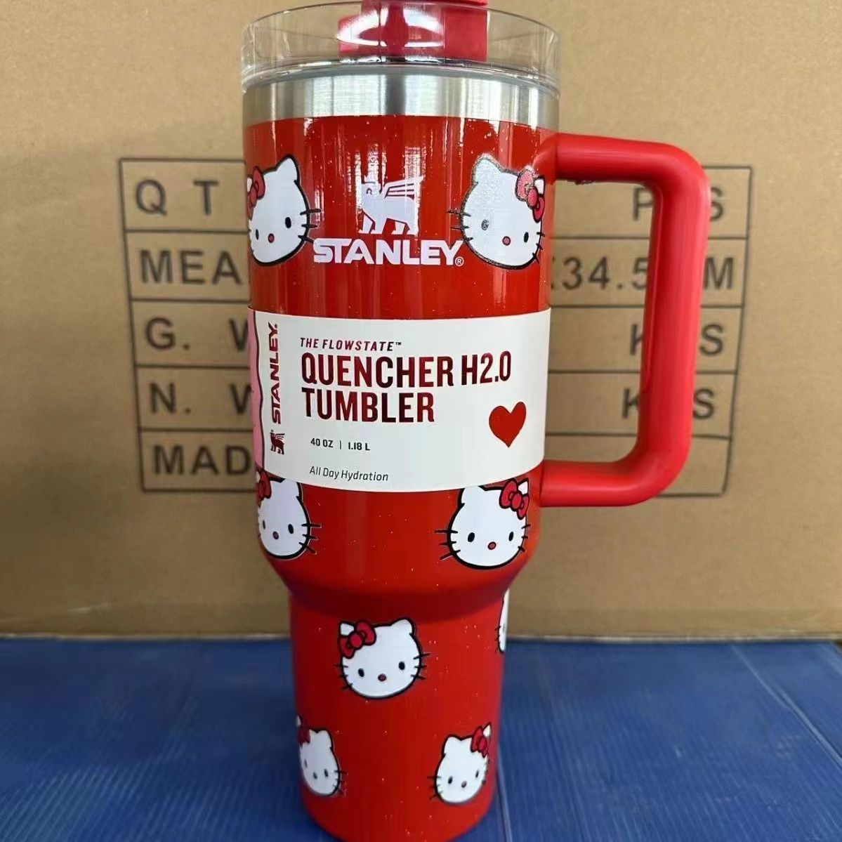 【海外限定】STANLEY スタンレー キティ タンブラー　ストロー付き 限定価額 【海外限定】STANLEY スタンレー キティ タンブラー