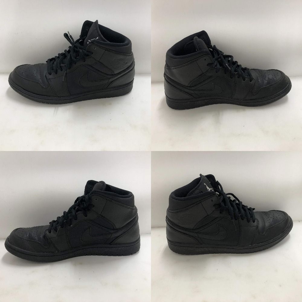 02w17598 ナイキ NIKE AIR JORDAN 1 RETRO MID ブラック 黒 27.5