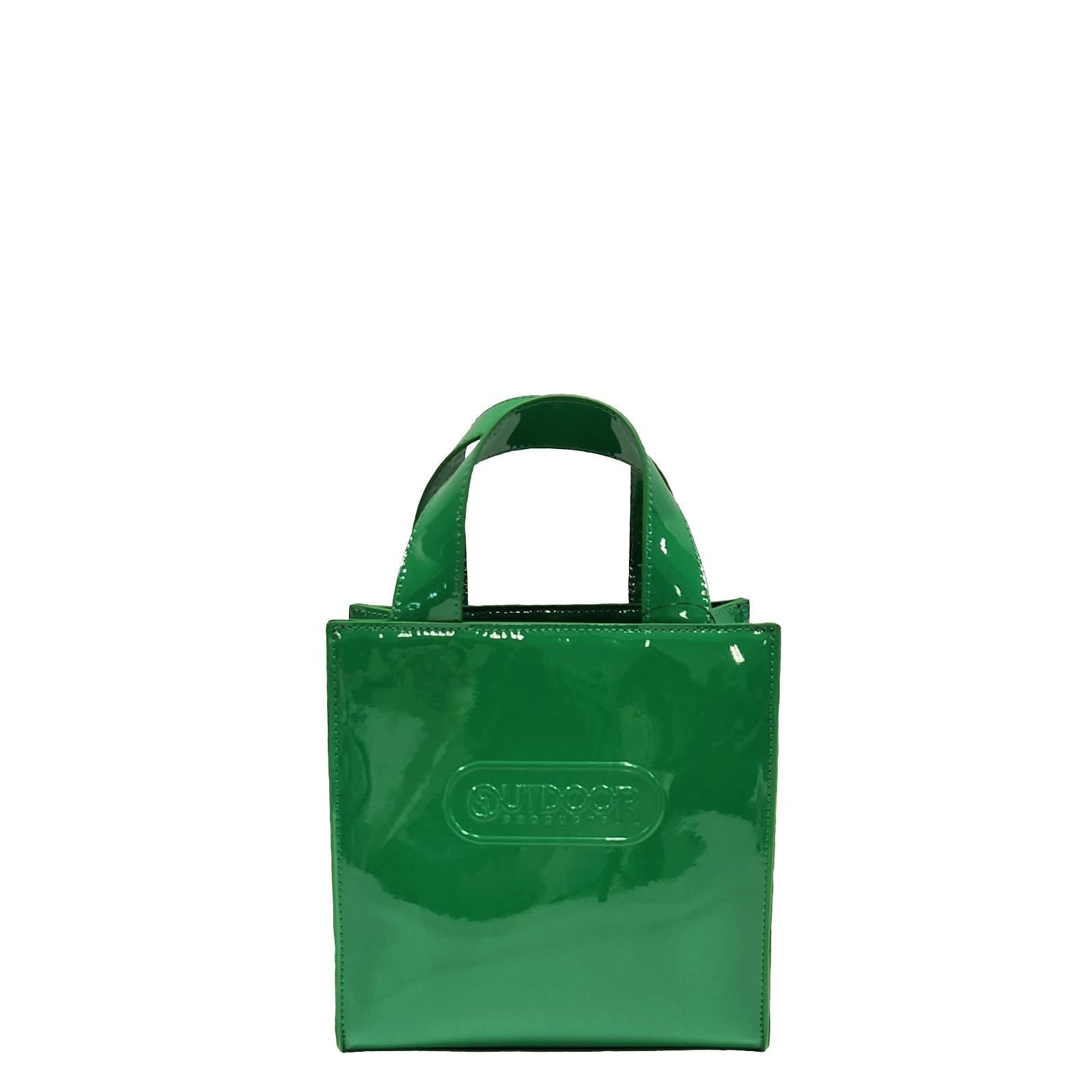 OUTDOOR PRODUCTS/ TECOPA エナメルトートバッグcolor:GREEN