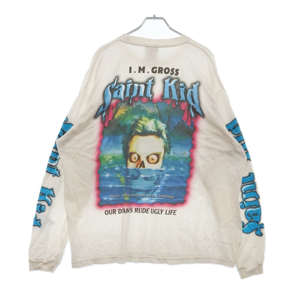 SAINT MICHAEL セントマイケル 23AW THE KID LAROI L|S TEE ザ キッド ラロイ クルーネック ロングスリーブ 長袖Tシャツ カットソー ホワイト SM-A23-0000-C34