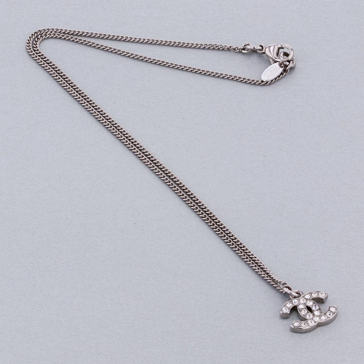美品】CHANEL （シャネル） ｺｺﾏｰｸ ﾗｲﾝｽﾄｰﾝ ﾈｯｸﾚｽ ブランド