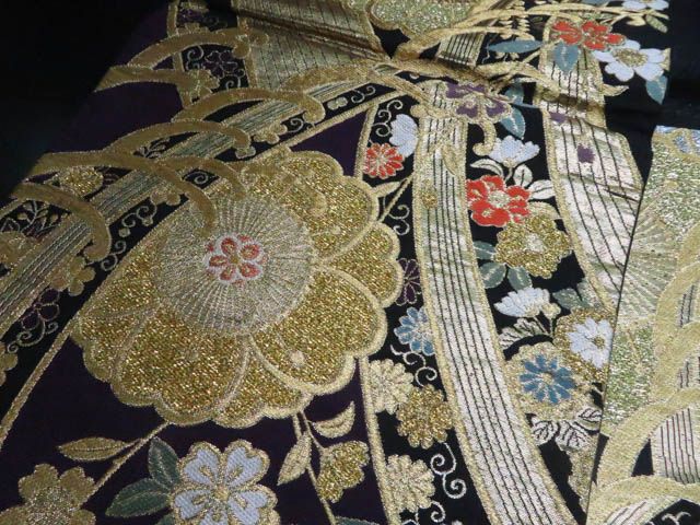 2502-39 袋帯 美品 正絹 着物 六通 2502-86 袋帯 美品 正絹 着物