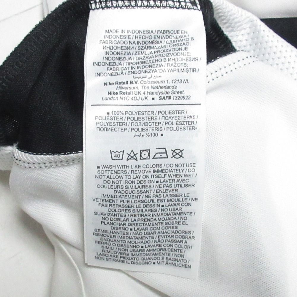 NIKE - 美品 NIKE ナイキ製 日本未発売 ドイツ ブンデスリーガ フランクフルト 24-25年 公式 ホーム ユニフォーム サッカーシャツ XXL ホワイト メンズ 古着 中古 USED 美品 NIKE ナイキ製 日本未発売 ドイツ ブンデスリーガ