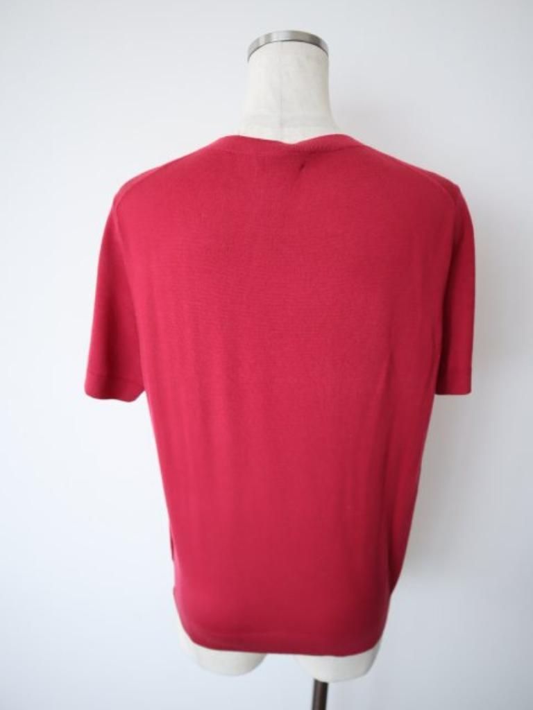 theory セオリー REGAL WOOL BASIC TEE P ニット LLサイズ レッド 毛
