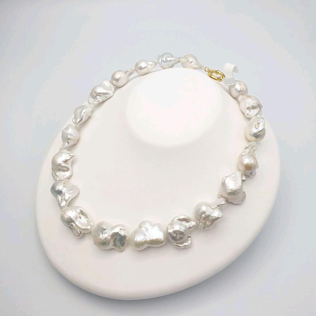 《新品》希少》本真珠バロックパールネックレス 2点セット淡水パールバロック真珠