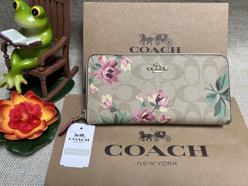 コーチ COACH 長財布財布シグネチャーアコーディオン B085 F73345 - 長財布