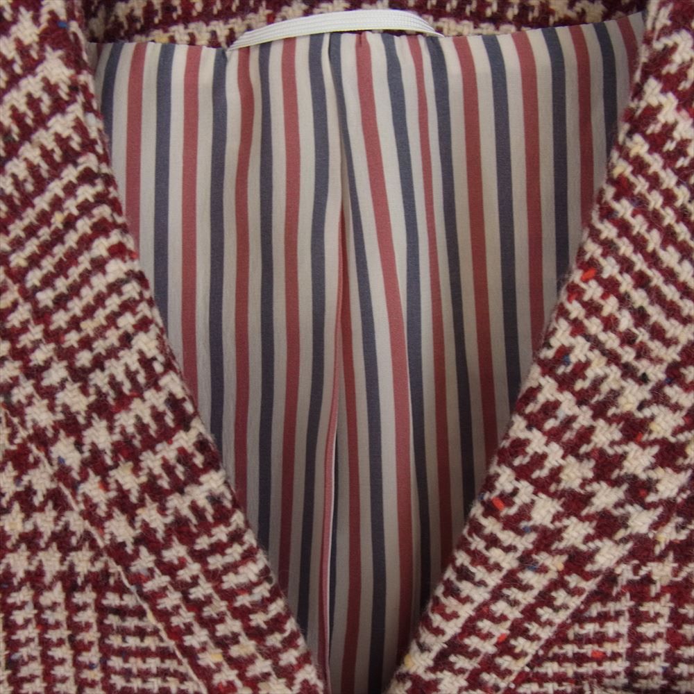 トムブラウン THOM BROWNE 千鳥柄 テーラード ジャケット ウール THOM BROWNE トムブラウン 千鳥柄 テーラード ジャケット 0