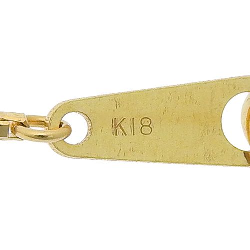 HCO(平和堂貿易) D0.61,0.58 ダイヤモンド ネックレス K18 イエロー  