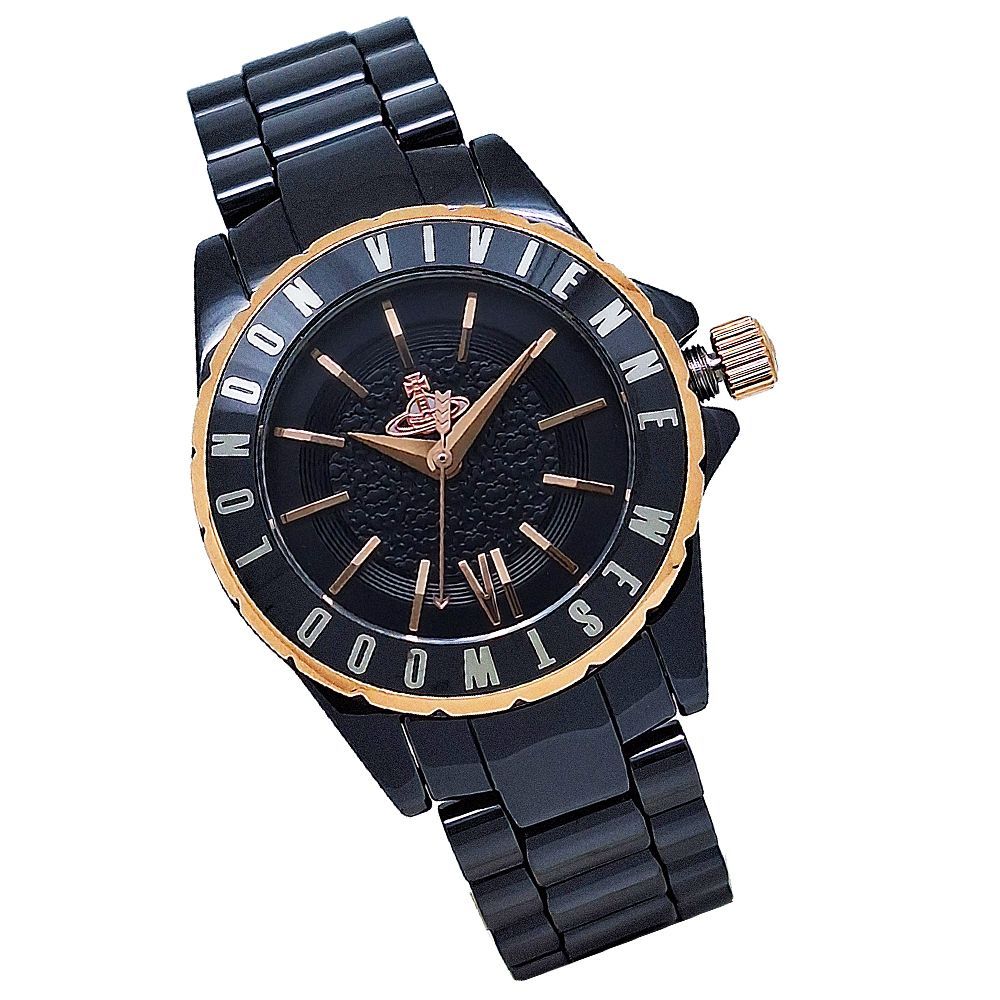 未使用級　ヴィヴィアンウエストウッド　セラミック腕時計　オーブ　レディース　黒 未使用級 ヴィヴィアンウエストウッド セラミック腕時計 オーブ