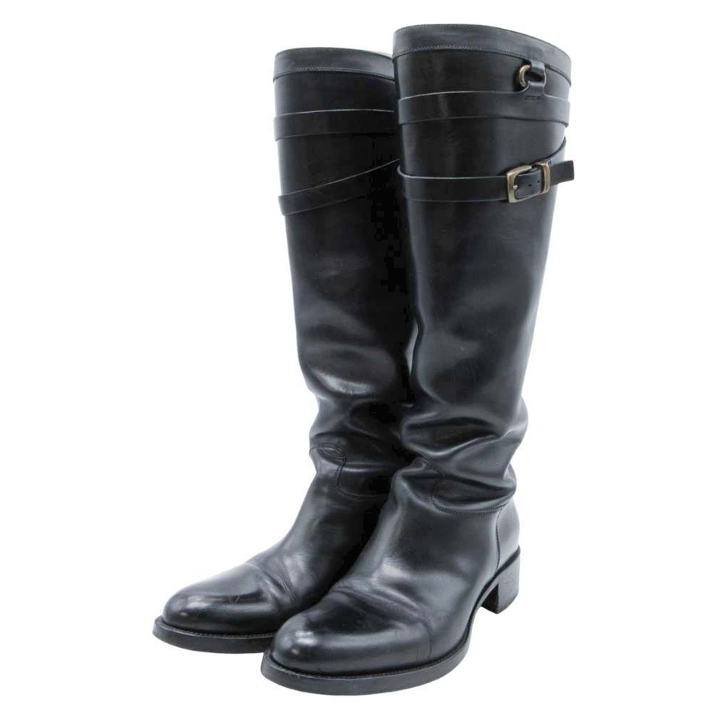 美品 サルトル 37 24 ジョッキーブーツ ロングブーツ シングルベルト 黒 楽天市場】サルトル ロングブーツ 黒 レディース ジョッキー ブーツ
