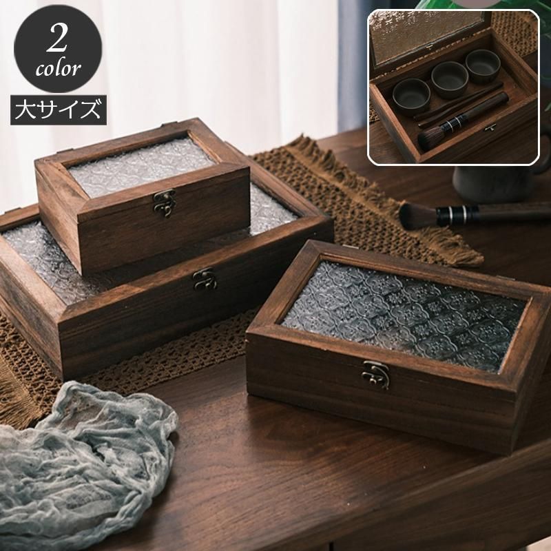 ヴィンテージ 木製 小物入れ 小物収納 ジュエリーケース アクセサリーケース ウッドボックス 木製 小物入れ 木箱 アクセサリーケース