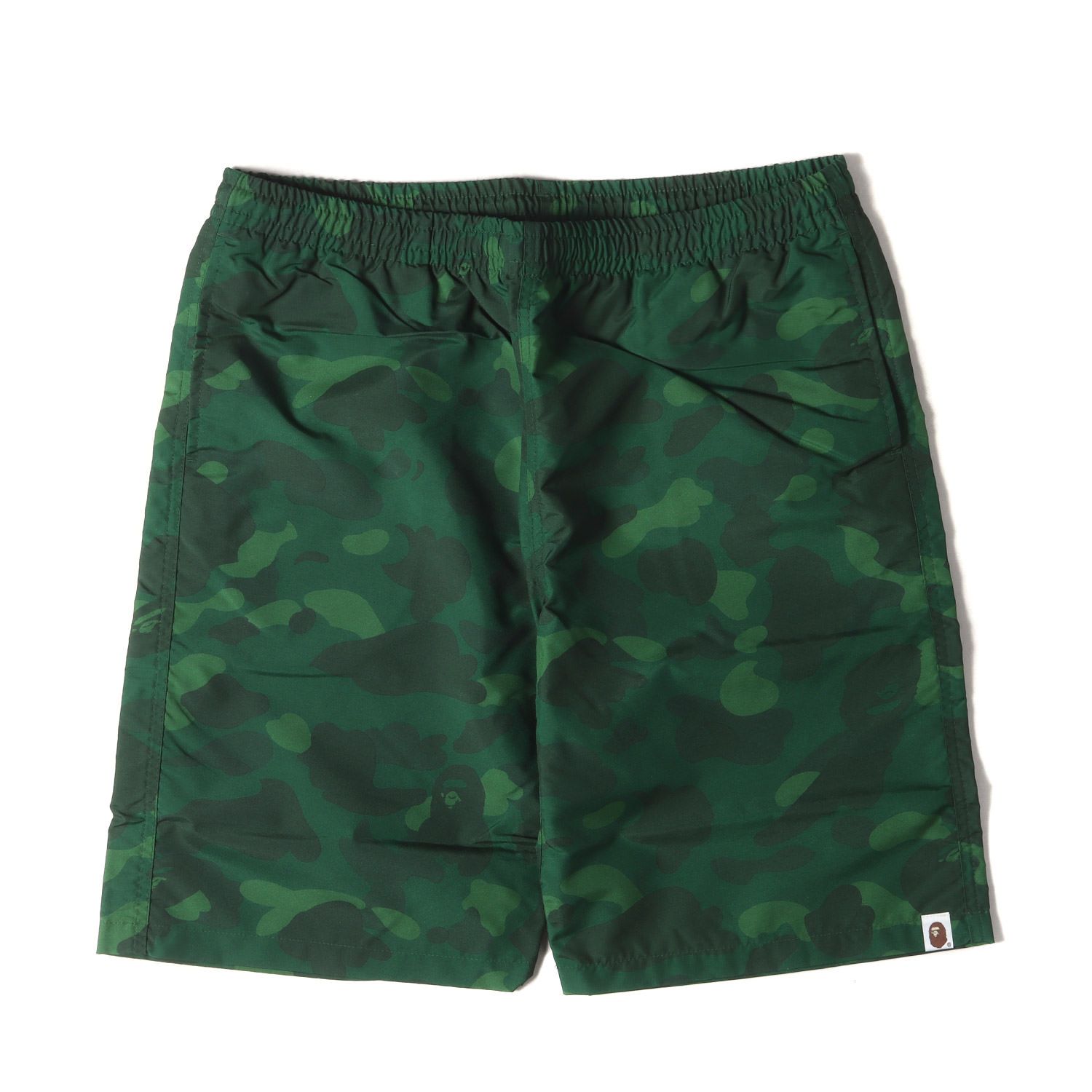 新品 A BATHING APE ア ベイシング エイプ パンツ サイズ:XL カラーカモ 猿迷彩 ビーチ ショーツ COLOR CAMO BEACH PANTS グリーン ボトムス ズボン ショートパンツ【メンズ】