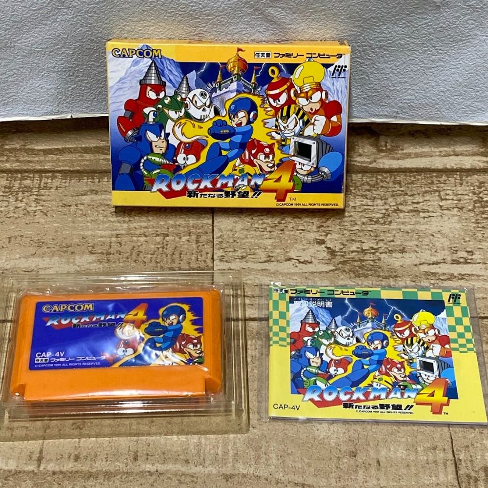 08w11410 ロックマン4 新たなる野望‼ 完動品 ゲームソフト