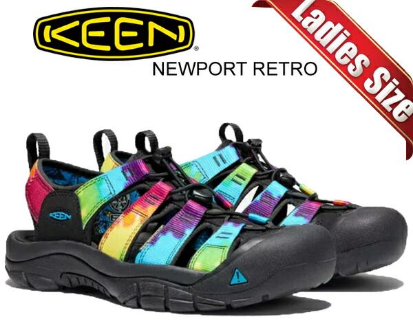 キーン ウィメンズ ニューポート レトロ KEEN NEWPORT RETRO ORIGINAL TIE DYE 1018822 タイダイ レディース サンダル